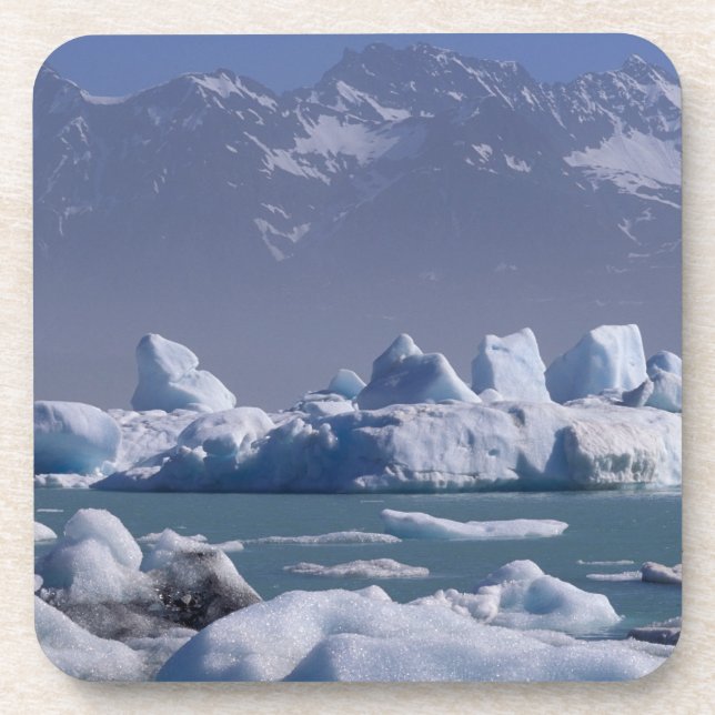 Posavasos NA, EE.UU., Alaska, Cordillera St. Elias, Río Alse (Frente)