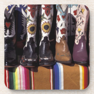 Posavasos NA, EE. UU., Nuevo México, Santa Fe. Botas de vaqu