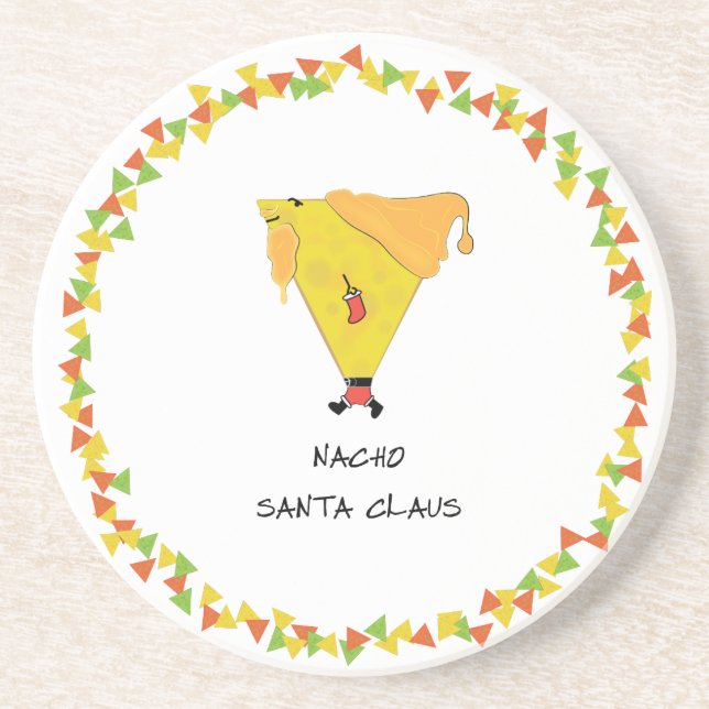 Posavasos Nacho Santa con chile (Frente)