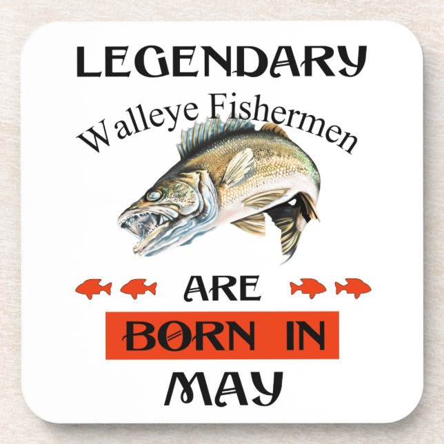 Posavasos Nacieron legendarios pescadores de Walleye en mayo (Frente)
