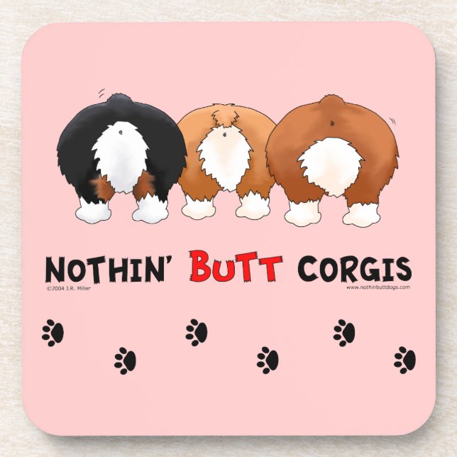 Posavasos Nada empalma Corgis (Frente)