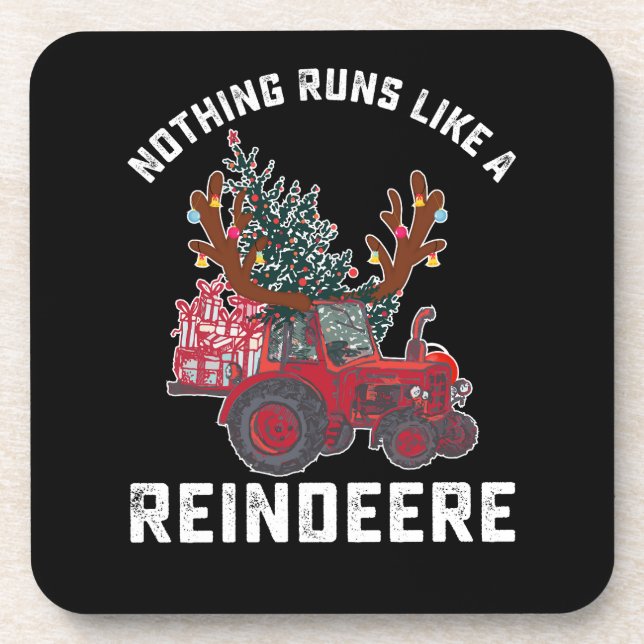 Posavasos Nada funciona como un tractor reno Reno Reno (Frente)