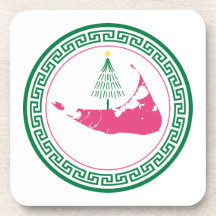 Nantucket Christmas Stroll Ornament w Tree