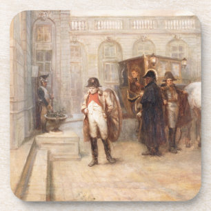 Posavasos Napoleon después de Waterloo (aceite en lona)