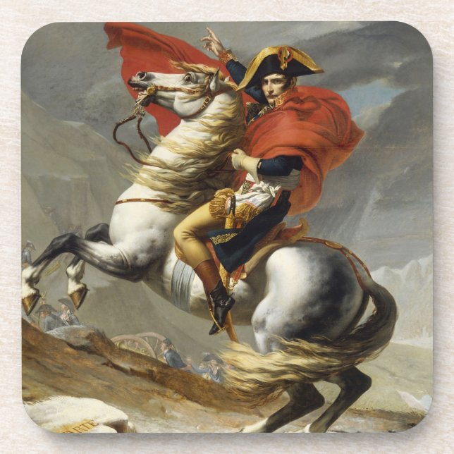 Posavasos Napoleon que cruza el paso magnífico de St Bernard (Frente)