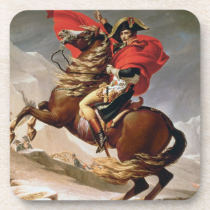 Posavasos Napoleon que cruza las montañas, c.1800 (aceite e