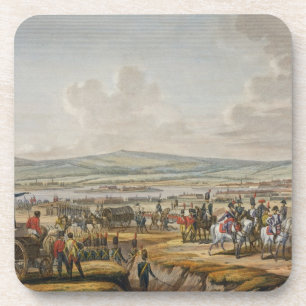 Posavasos Napoleon que visita el cerco trabaja en Danzig