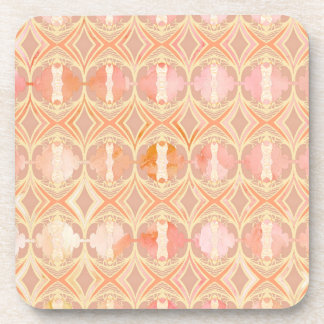 Posavasos naranja,abstracto,geométrico, chakra