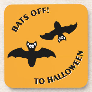 Posavasos Naranja Bats de Halloween