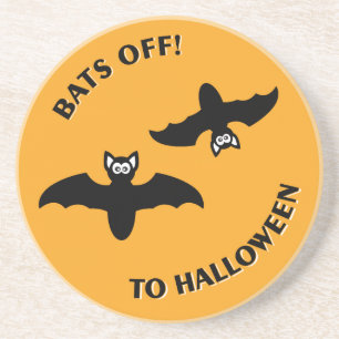 Posavasos Naranja Bats de Halloween