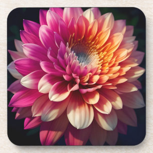 Posavasos Naranja blanco amarillo rosa morado azul dahlia fl