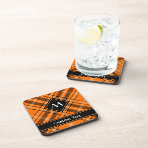 Posavasos Naranja de Halloween Tartan