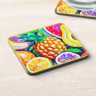 Posavasos Naranja de piña Fruta Banana. ¡Hazte con una en Za