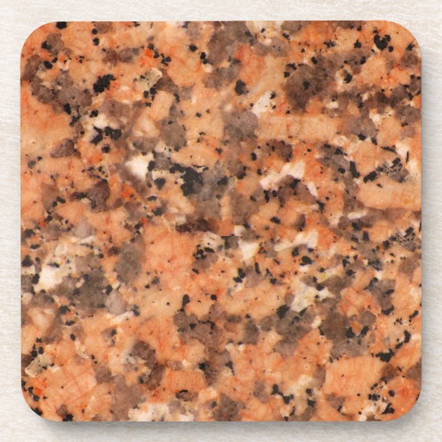 Posavasos Naranja del patrón activo de la textura de la roca (Frente)