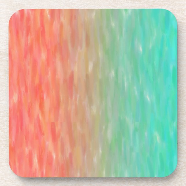 Posavasos Naranja del trullo de la acuarela de Ombre del (Frente)