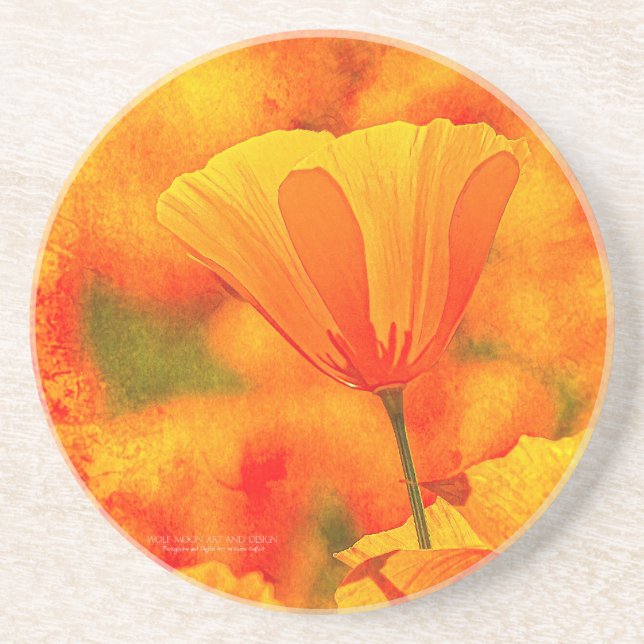 Posavasos Naranja Dorado California "Tierra De Naranjas" (Frente)