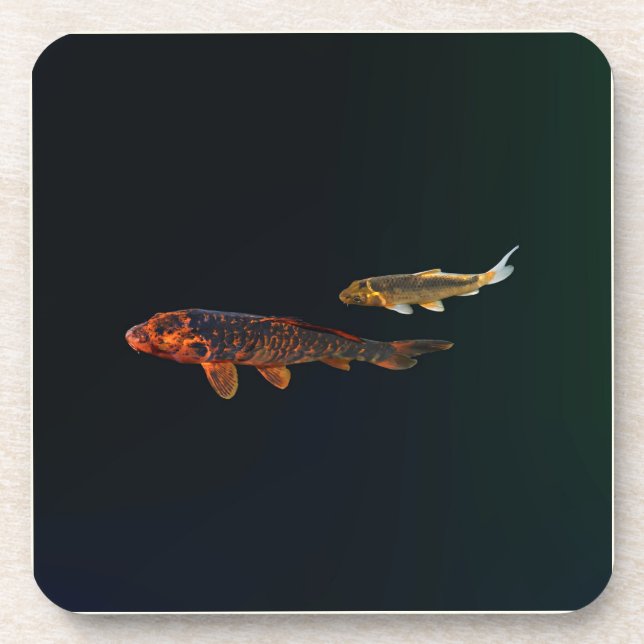 Posavasos Naranja Koi y Gold Koi (Frente)