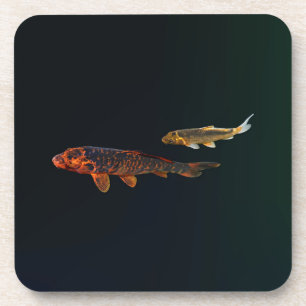 Posavasos Naranja Koi y Gold Koi