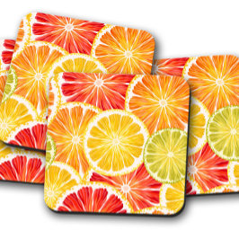 Posavasos Naranja-Lemon Fruit Coaster | Conjunto de escayola