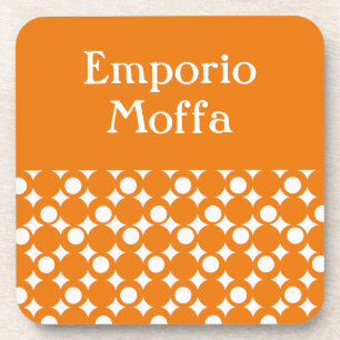 Posavasos Naranja Mod Ball Design @ Emporio Moffa con texto