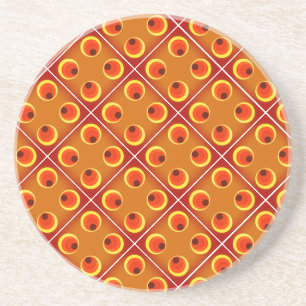 Posavasos Naranja retro de los años 1970