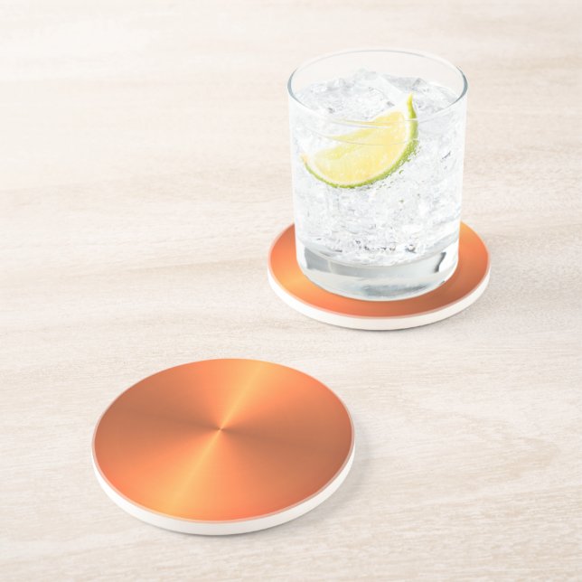 Posavasos Naranja Rust Shine (Lado)