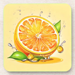 Posavasos Naranja Slice Splash