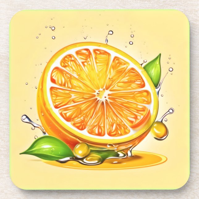 Posavasos Naranja Slice Splash (Frente)