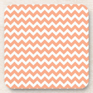 Posavasos Naranja suave Zig Zag Chevron