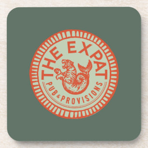 Posavasos Naranja vintage de Expat