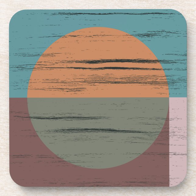 Posavasos Naranja Y Círculo Verde (Frente)