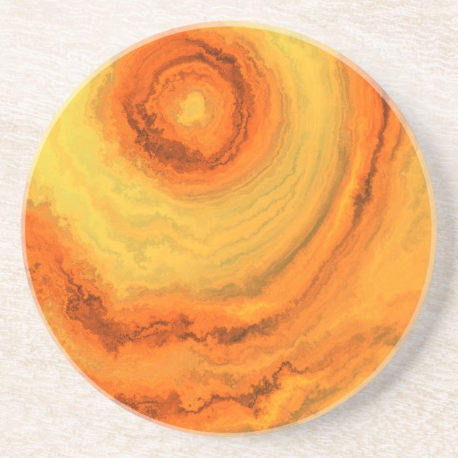POSAVASOS NARANJA Y ORO DE LA ÁGATA (Frente)