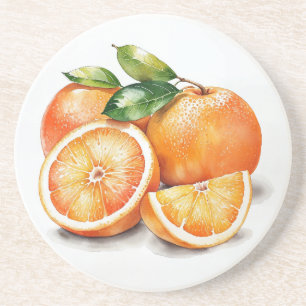 Posavasos Naranjas cortados y enteros