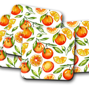 Posavasos Naranjas navajos escayola de fruta Elegante conj