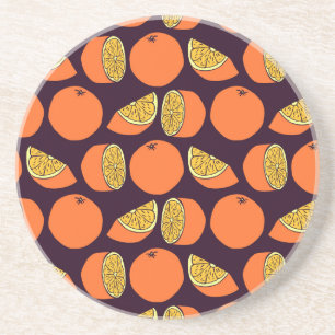 Posavasos Naranjas sin inconvenientes, textura vintage.
