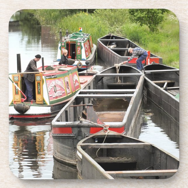 POSAVASOS NARROWBOATS EN EL CANAL (Frente)