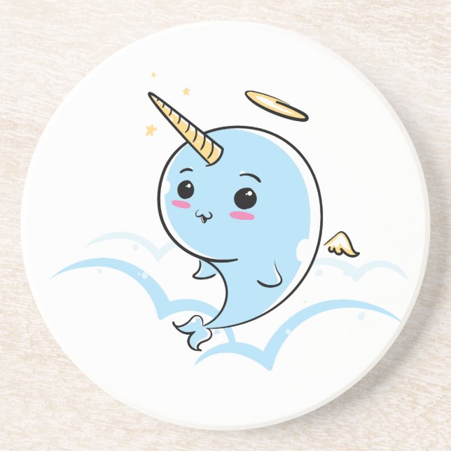 Posavasos Narwhal Angel Cutie (Frente)