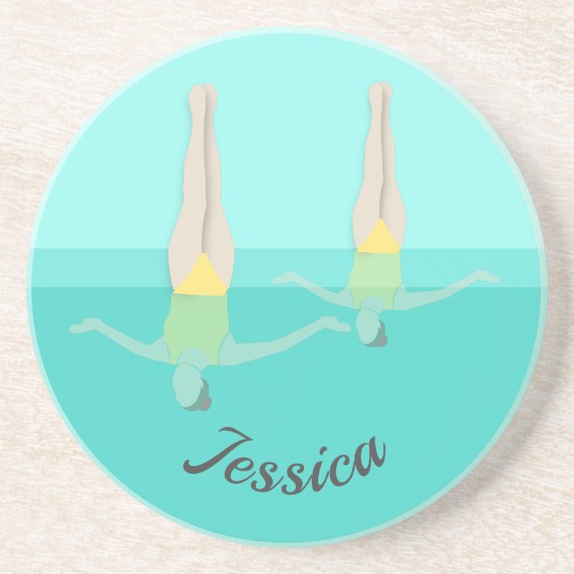 Posavasos Natación artística (Frente)