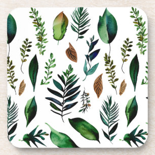 Posavasos Naturaleza botánica del follaje verde