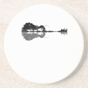 Posavasos Naturaleza de guitarra acústica música de fondo gu
