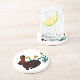 Posavasos Naturaleza de las flores de conejo