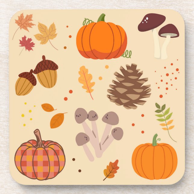 Posavasos Naturaleza de otoño (Frente)