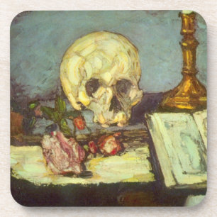 Posavasos Naturaleza Muerta con Cráneo, Vela, Libro de Paul