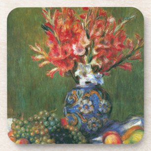 Posavasos Naturaleza muerta con flores y frutas de Pierre Re