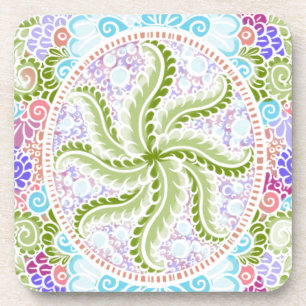 Posavasos Naturaleza Pastel Mandala Art