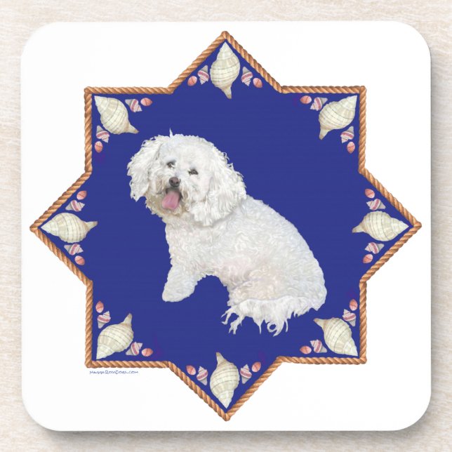 Posavasos Nautical Bichon Frise (Frente)