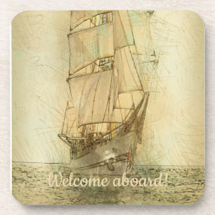 Posavasos Nautical Classic Ship (Neutral)