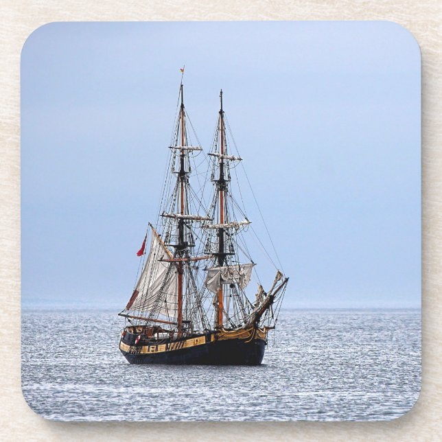 Posavasos Nautical Fishing Boys Blue Skies (Frente)