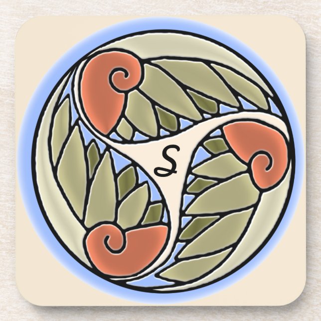 Posavasos Nautilus Monogrammed (Conjunto de 6) (Frente)