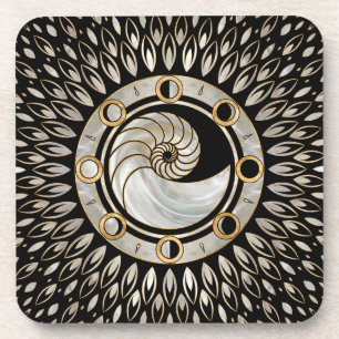 Posavasos Nautilus Shell - Fases de la luna
